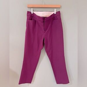 Ecru Madison crop Orchid Cotton Power Pant Size 6